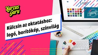 Külcsín az oktatáshoz: logó, borítókép, színvilág